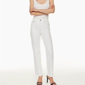 Aritzia Denim Forum Arlo High Rise Straight Denim Jeans